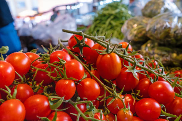 istock Fresh cherry tomatoes at the local market. 1267396544