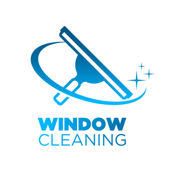 illustrazioni stock, clip art, cartoni animati e icone di tendenza di icona dello squeegee per la pulizia del lavaggio delle finestre - squeegee