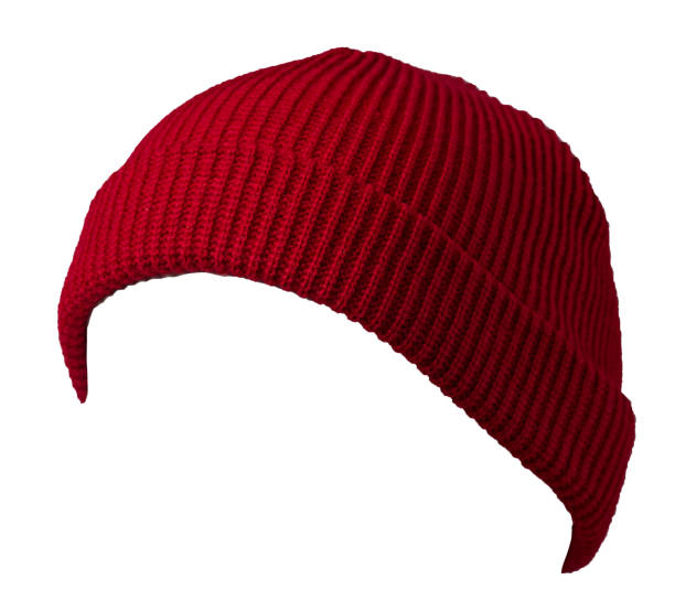 istock Docker knitted hat isolated on white background. fashionable rapper hat. hat fisherman 1267402745