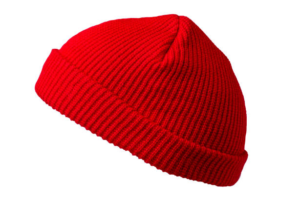 istock Docker knitted hat isolated on white background. fashionable rapper hat. hat fisherman 1267402749