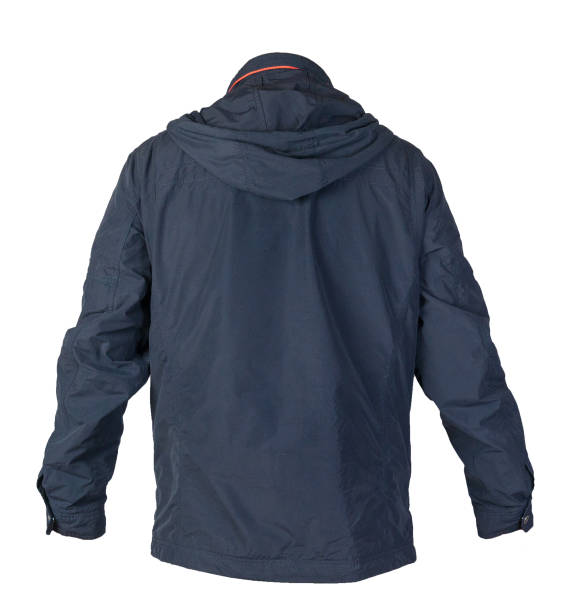 istock Men's jacket in a hood isolated on a white background. Windbreaker jacket 1267402951