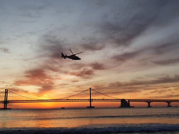 istock New year sunrise time helicopter 1267405526