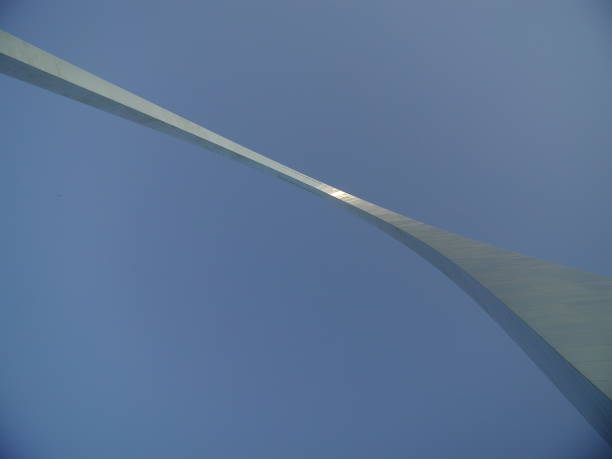 istock St Louis Gateway Arch on a blue background 1267405662