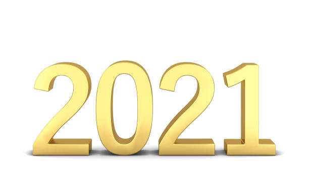 istock 2021 text. New year sign 1267417326