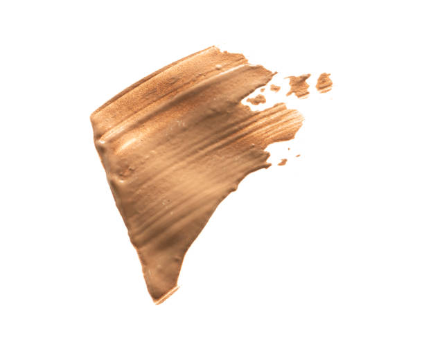istock Skin concealer make up base in abstract shape on background 1267424928