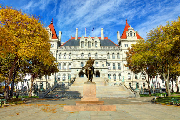 istock New York State Capitol in Autumn 1267428673
