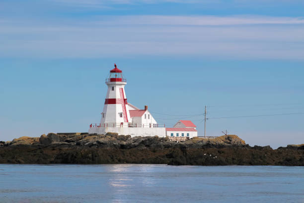 istock Head Harbour Lighthouse (East Quoddy) in New Brunswick, Canada on  Campobello Island. 1267430981