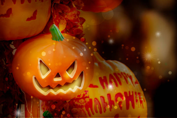 istock Halloween, greeting card, pumpkin ornament, greeting card 1267431777