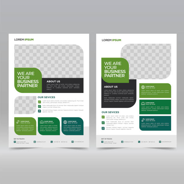 Corporate Poster, Flyer Design Template Corporate Poster, Flyer Design Template Vector Illustration flyers templates stock illustrations