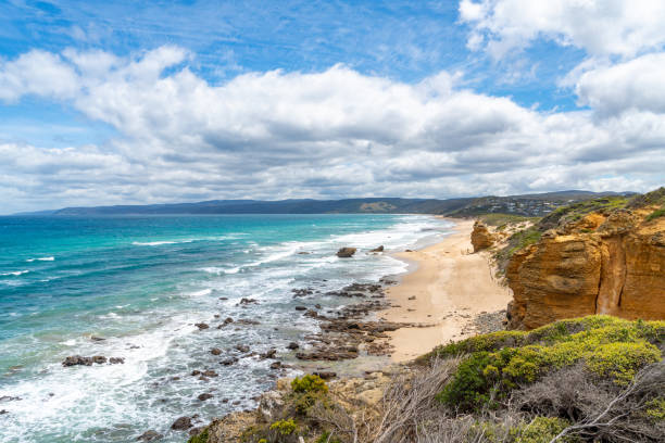istock Coastline of Split Point, Aireys Inlet, Australia 1267436504