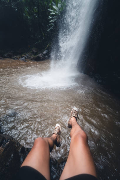istock Waterfall in nature travel mok fah waterfall 1267437638