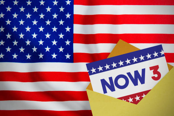 istock USA election concept. American flag and voting envelope. November 3 1267441370