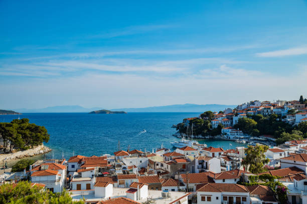 istock Skiathos island panorama - nice Mediterranean Greek island. 1267454282
