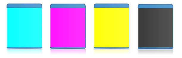 Blank Blu-ray case CMYK Blank Blu-ray case CMYK. Illustration 3D rendering. Isolated on white background. blu ray disc stock pictures, royalty-free photos & images