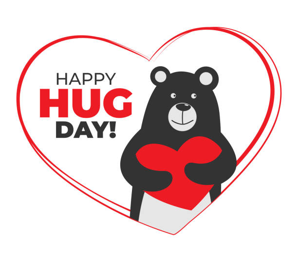 Hug Day Love Conceptvalentines Day Vector Card Stock Illustration - Download Image Now - Bear, Heart Shape, Embracing - iStock Hug Day Love Conceptvalentines Day Vector Card Stock Illustration - Download Image Now - Bear, Heart Shape, Embracing - iStock