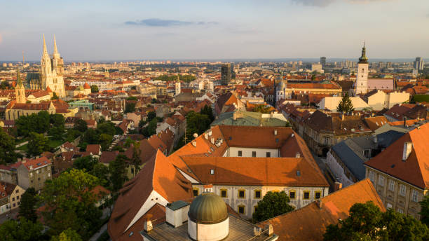 istock Zagreb city centre aerial view 1267467661