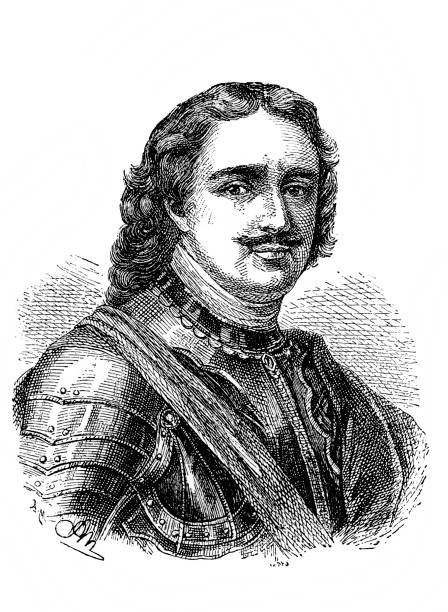 istock Tsar of Russia Peter 1 in the old book Encyclopedic dictionary by A. Granat, vol. 6, S. Petersburg, 1894 1267467932