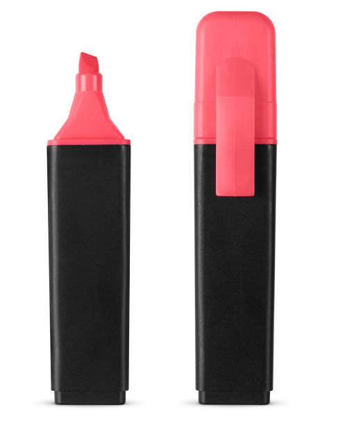 istock red marker isolated on white. Felt tip pen with clipping path 1267472141