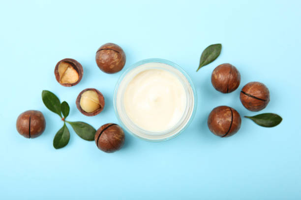 istock cosmetics with macadamia oil on the table 1267473449