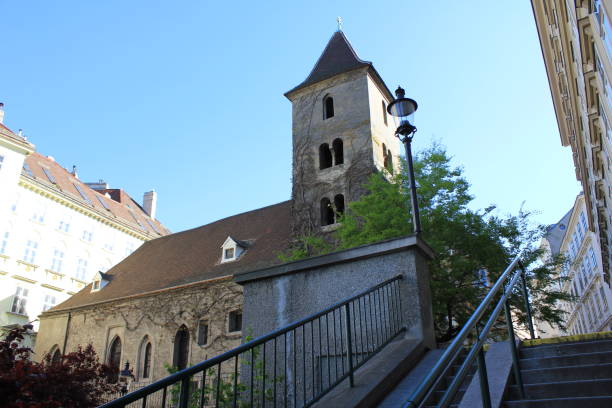 istock bell tower in an alley in Vienna 1267476415