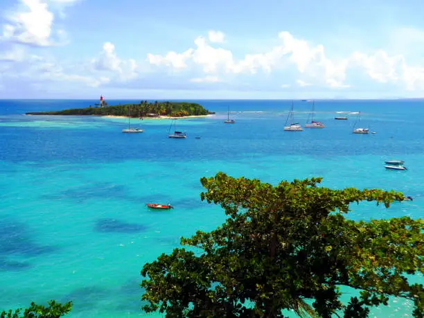 Photo of Gosier Islet opposite the seaside resort of Le Gosier, Guadeloupe