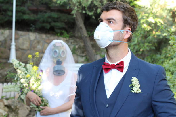istock Couple getting married during pandemic 1267478008