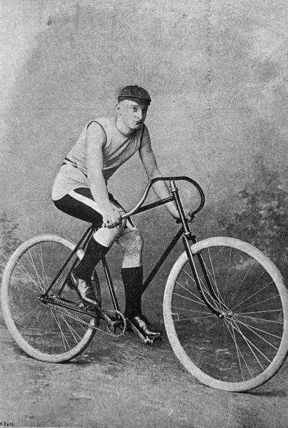 istock Cyclist Oskar Breitling, sitting on his bicycle, side view in sports clothing 1267480974