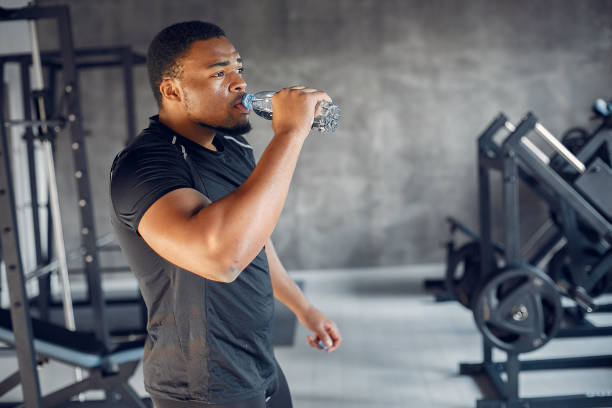 istock A handsome black man is engaged in a gym 1267481333