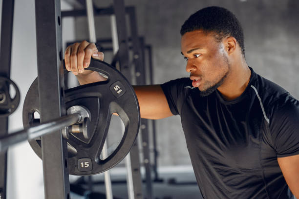 istock A handsome black man is engaged in a gym 1267481435