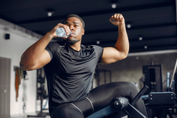istock A handsome black man is engaged in a gym 1267481637