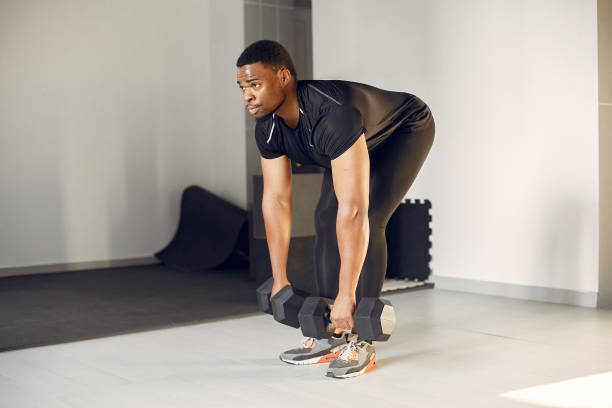 istock A handsome black man is engaged in a gym 1267481690
