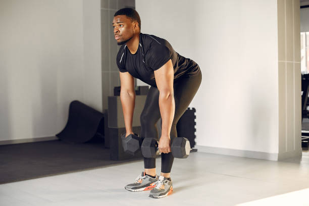 istock A handsome black man is engaged in a gym 1267481697