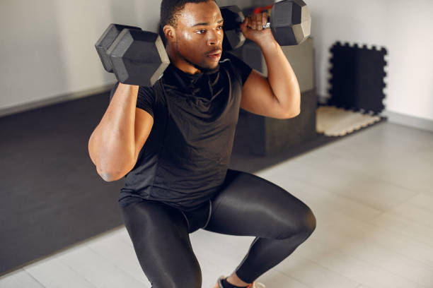 istock A handsome black man is engaged in a gym 1267481714