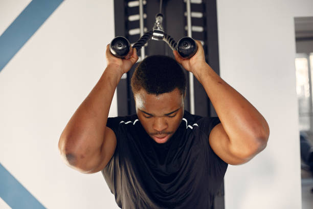 istock A handsome black man is engaged in a gym 1267481748
