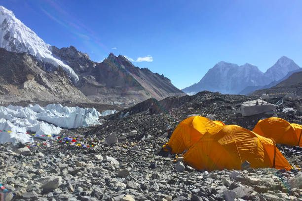 istock Tents on the Everest Base Camp, trekking in Nepal 1267482846