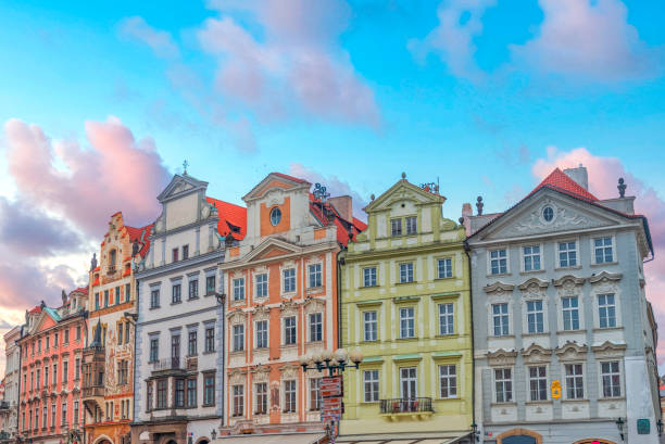 istock beautiful old streets of Prague. 1267485231
