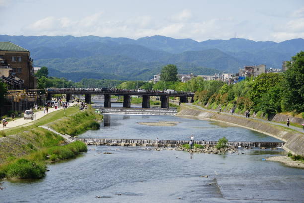 istock Sanjo Ohashi seen from Shijo Ohashi 1267486875