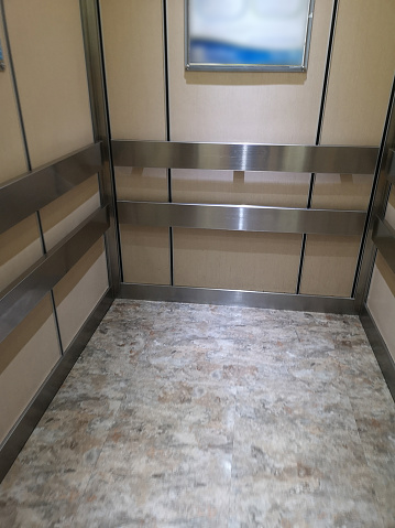Cushioning rubber Guard Rail stainless in Elevators, interior decorate lift
