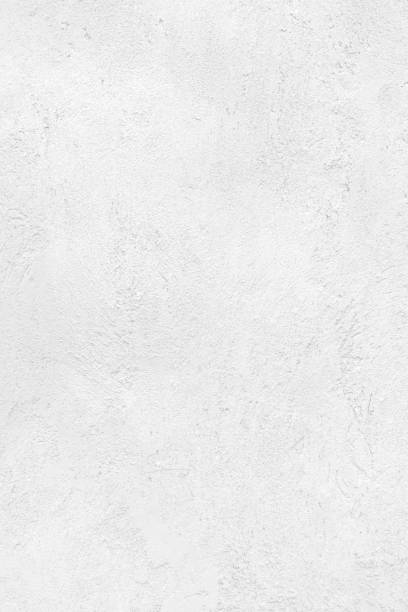istock Coarse cement plaster wall for white background, rough textured background, black and white for the old white retro wall background for the background, can be beautifully assembled into the decoration. 1267493961