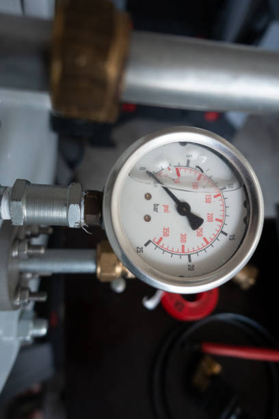 istock Pressure Gauge in water level 1267495749