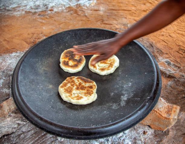 istock Outdoors kitchen in an African village 1267499087