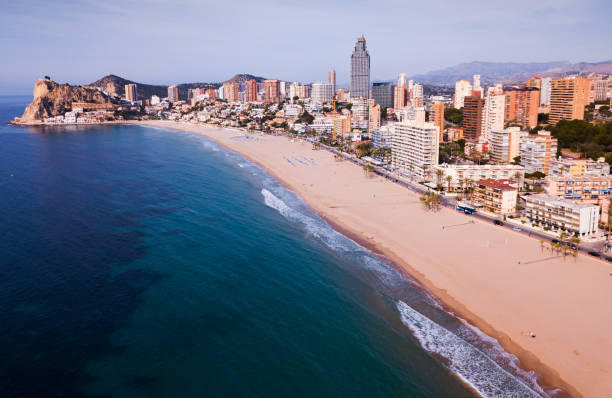 istock Sand coast and city Benidorm 1267499421