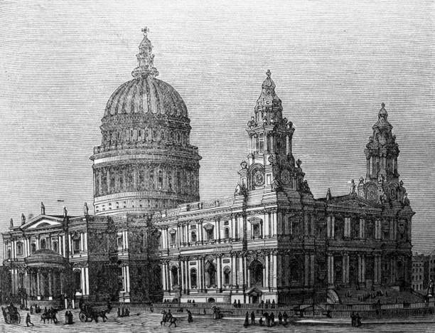 istock St Paul's Cathedral, London in the old book Encyclopedic dictionary by A. Granat, vol. 5, S. Petersburg, 1896 1267500711