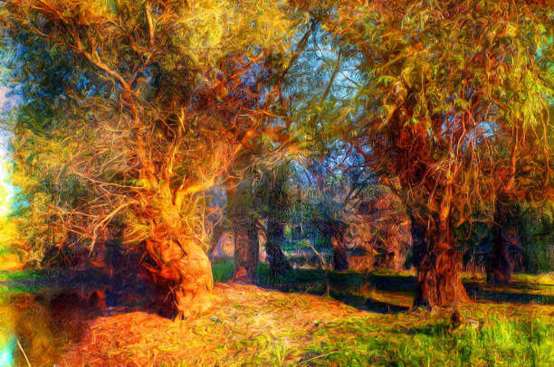 istock Oil landscape painting 1267501475