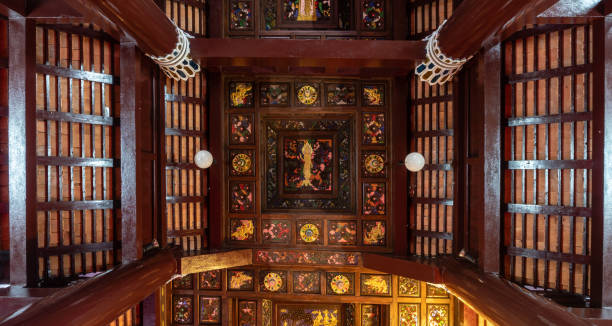 istock Wooden Ceiling of Wat Lok Moli 1267504881
