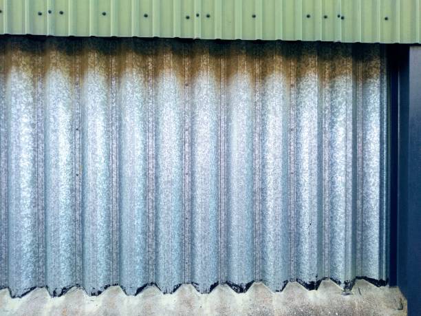 istock Corrugated Metal Sheet on Farm Building 1267506757