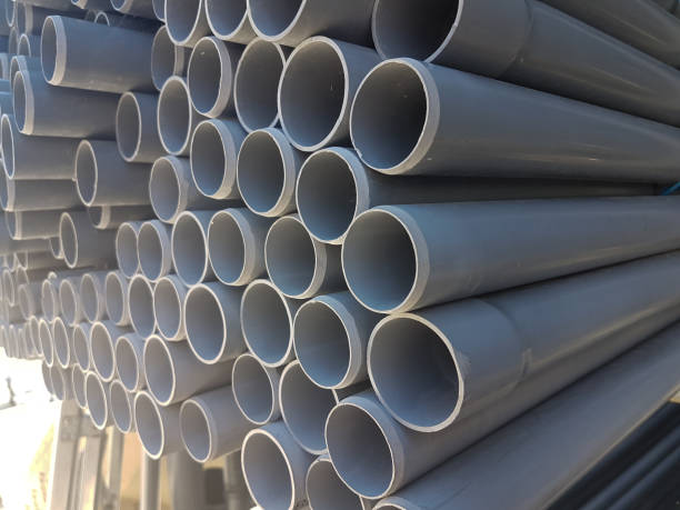 istock pipes plastic pvc stacked many for  background 1267506897