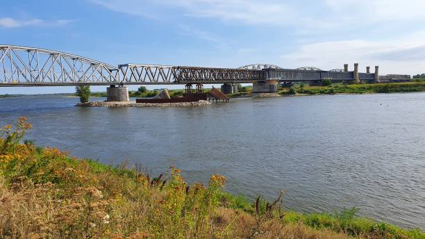 istock Railway bridge over Vistula river in Tczew, Poland 1267512585