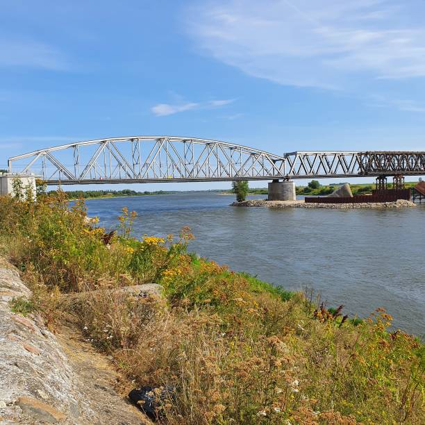 istock Railway bridge over Vistula river in Tczew, Poland 1267512745