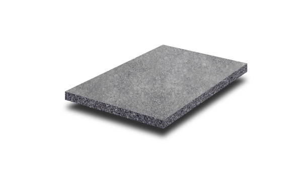 istock Asphalt straight street roadway texture surface isolated on white background. (Clipping path) 1267518110
